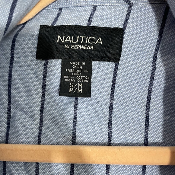 Nautica sleepwear men size small blue robe (9) - Picture 4 of 5